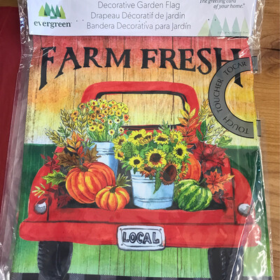 Farm Fresh Flower Truck Flag
