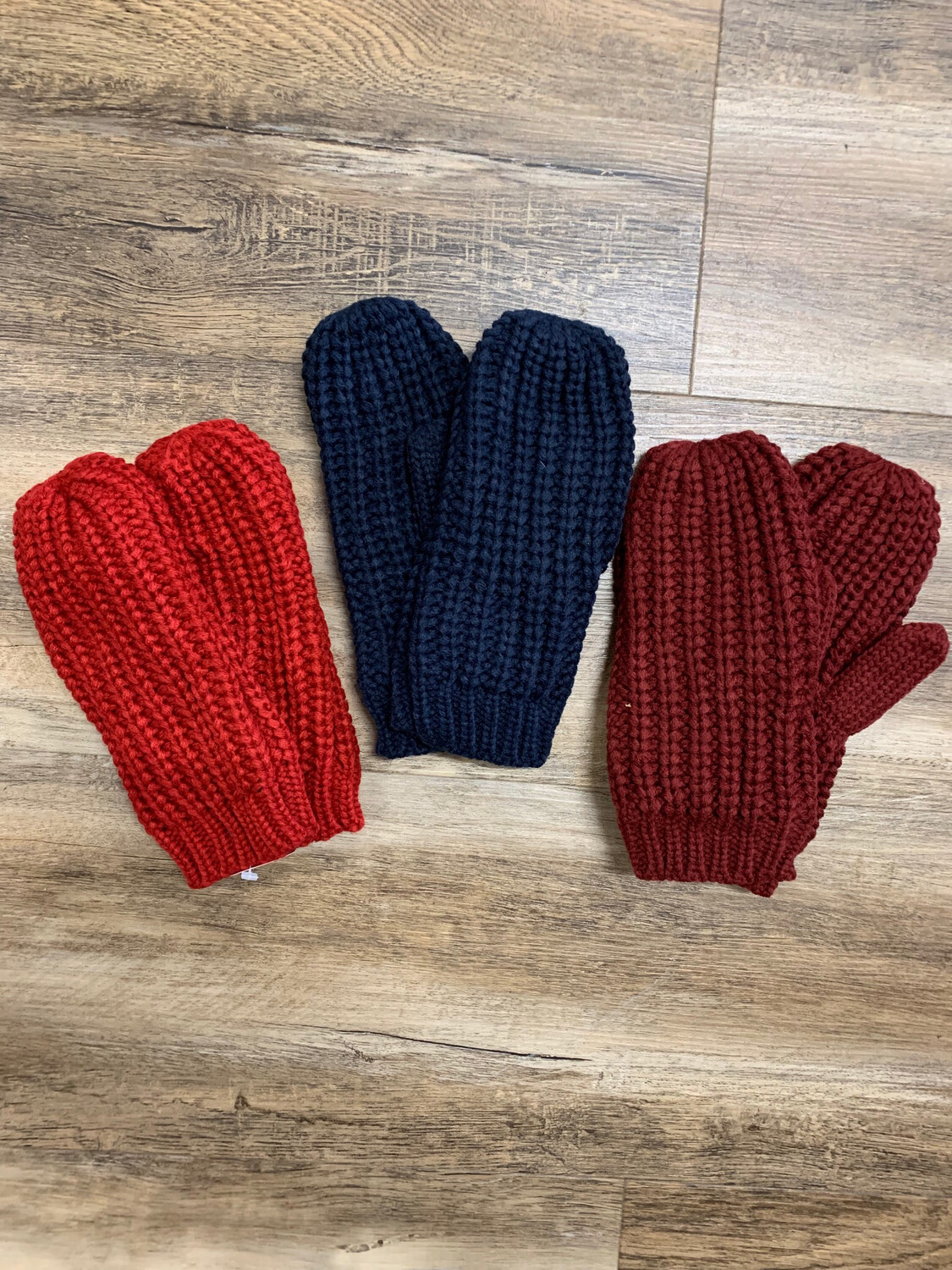 Ribbed Lined Mitten
