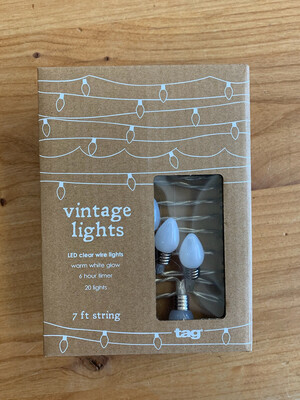 Vintage Bulb String Lights 20ct