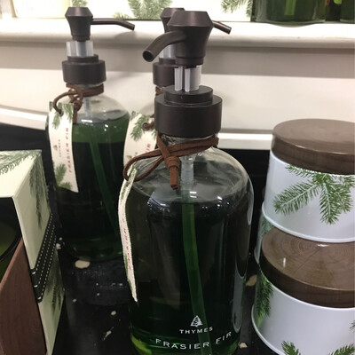 Thymes Frasier Fir Glass Hand Wash