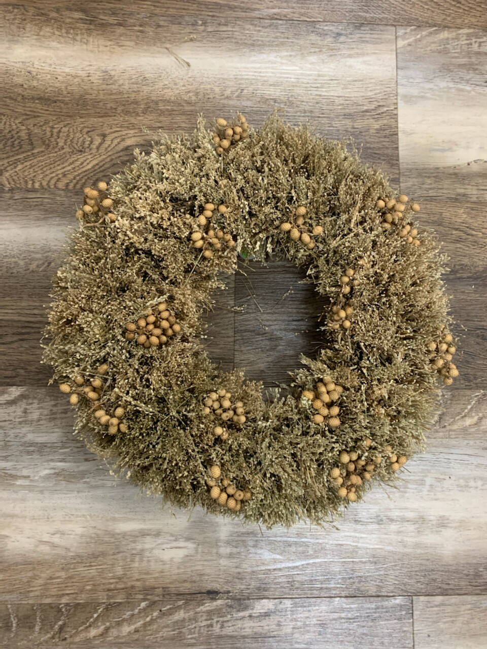 16-1/2" Dried Grass & Berry Wreath