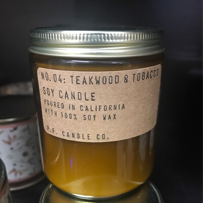 Teakwood & Tobacco 7.2oz Candle