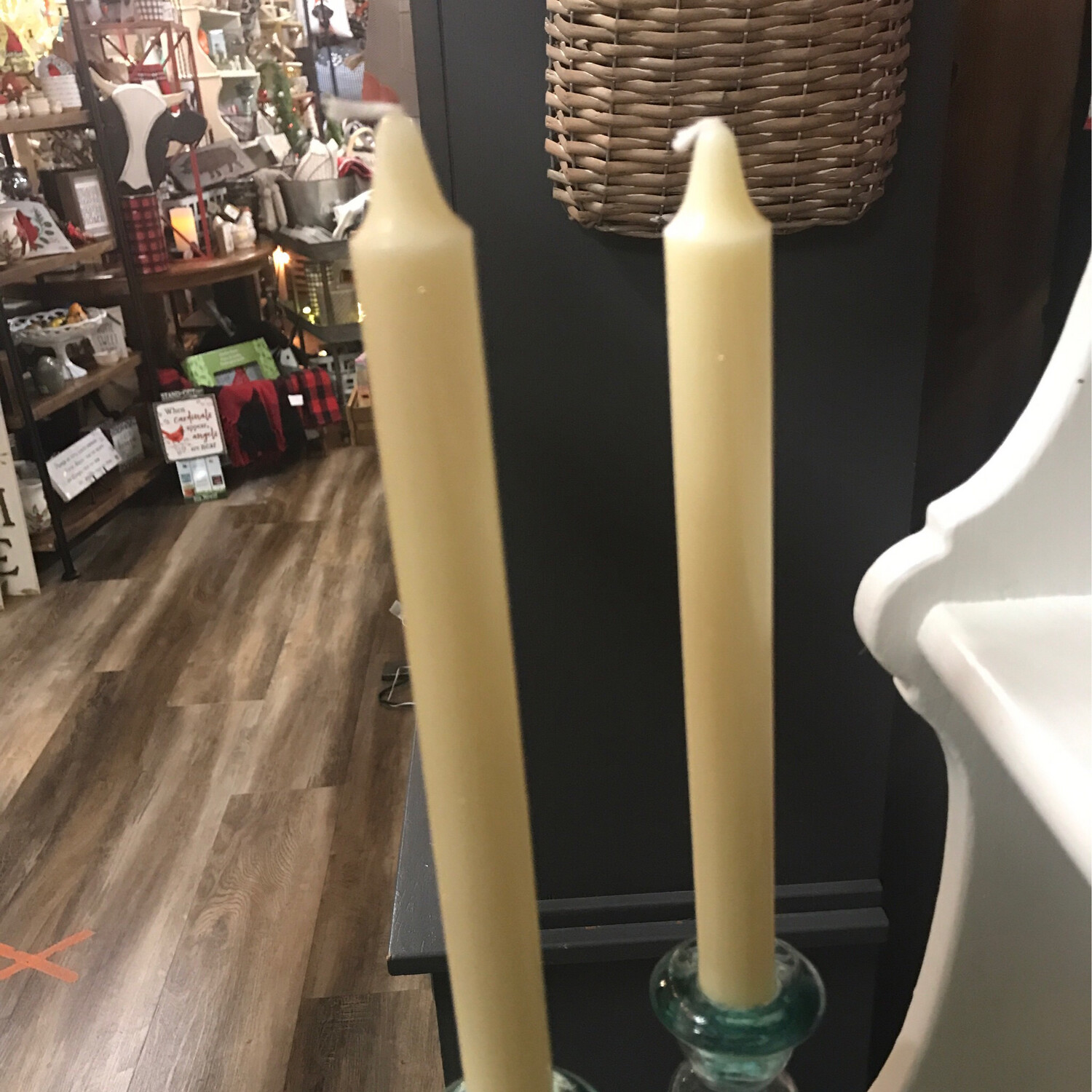 10" Ivory Taper Candle