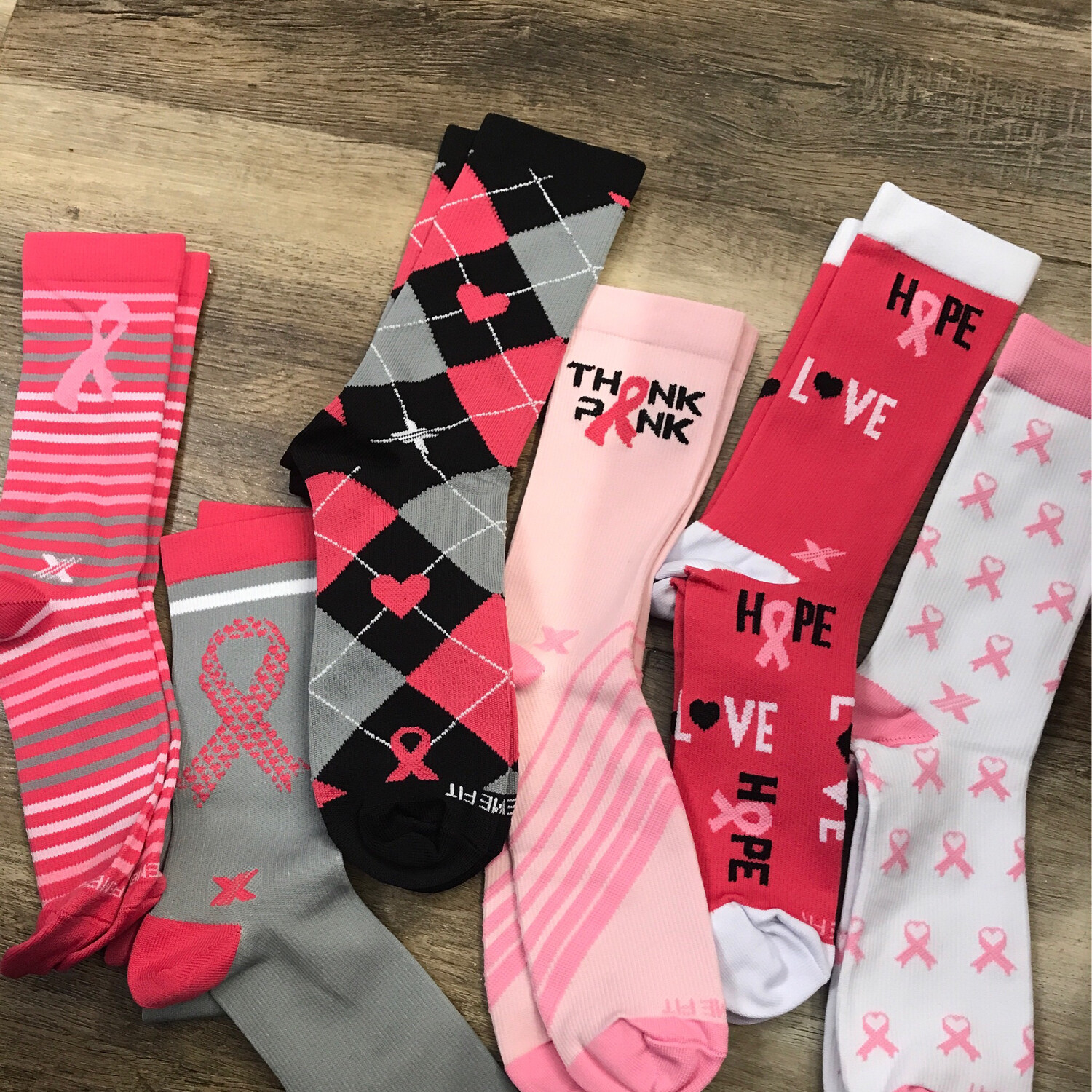 Breast Cancer Awareness Crew Socks