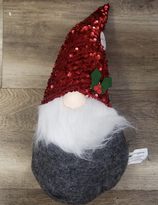 Sequin Gnome w/Holly