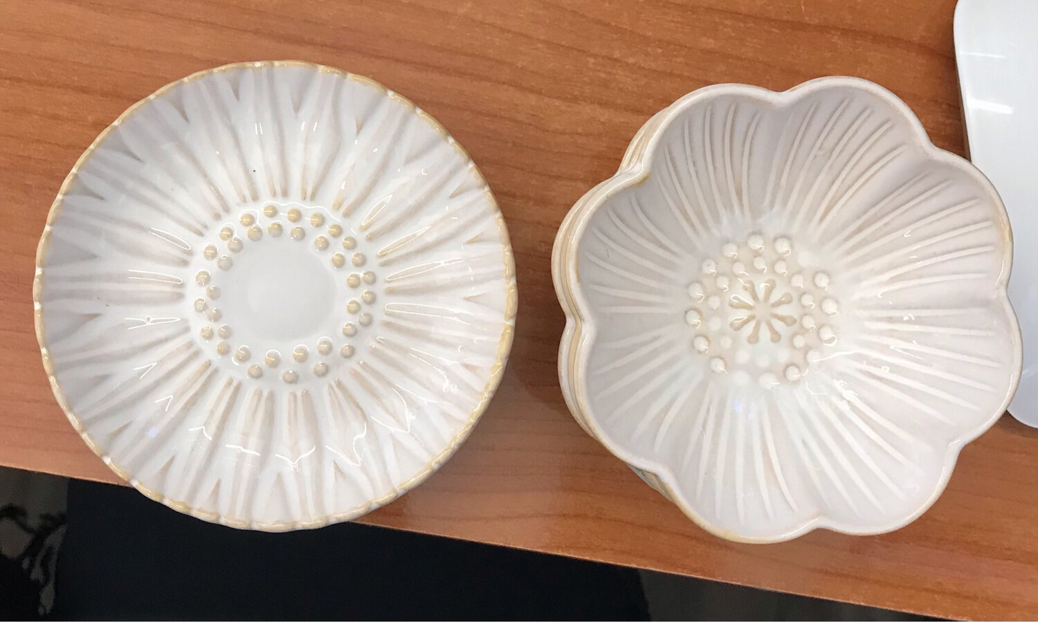 Ivory Blossom Dishes