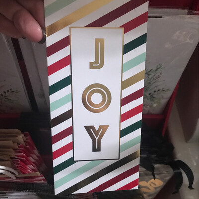 Striped JOY Money Card 6pk Striped JOY Money Card 6pk