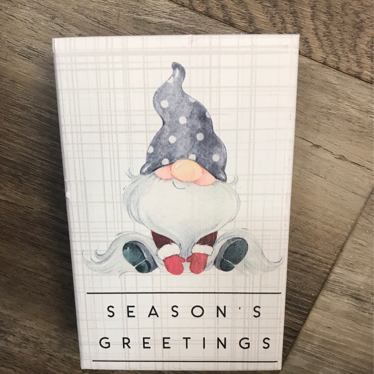 Season's Greetings Gnome Sign