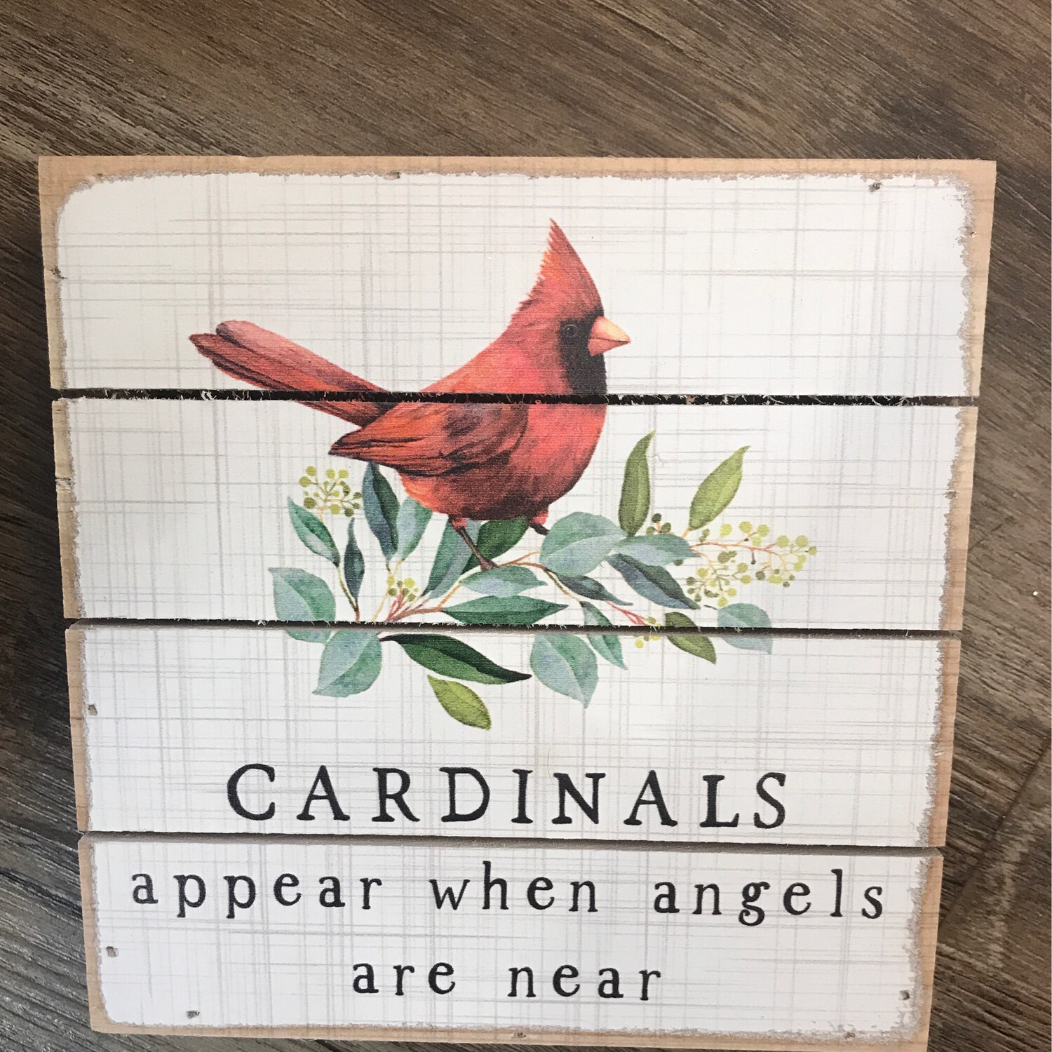 Cardinals Appear Pallet Sign