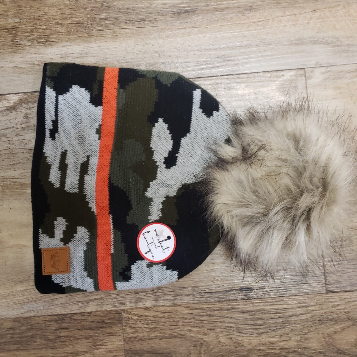 Panache Camo Pom Hat