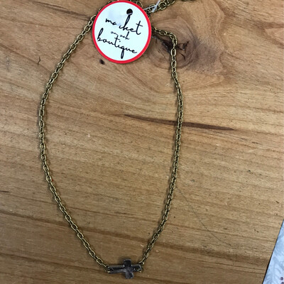 Rustic Cross Necklace