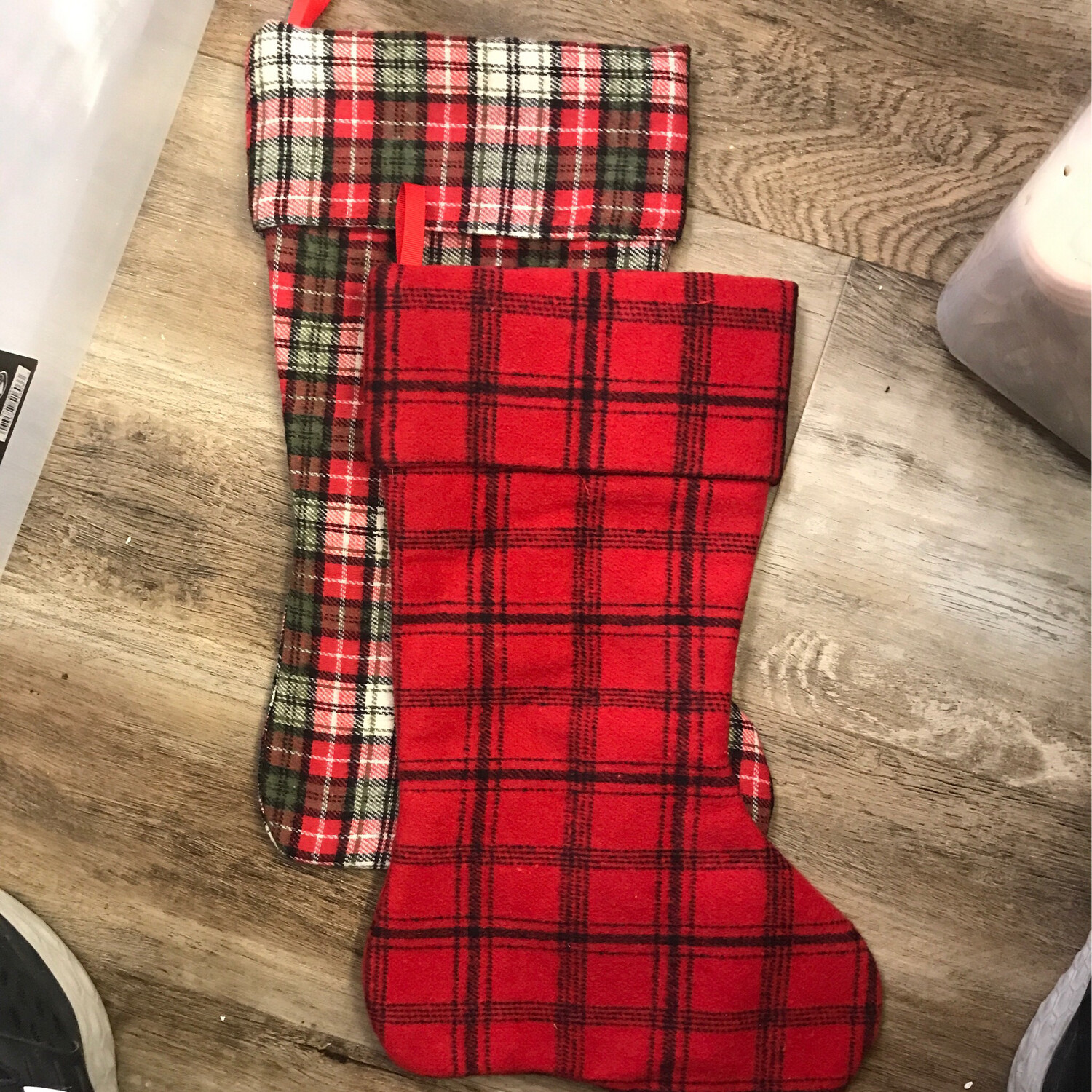 19-1/2&quot; Plaid Stocking