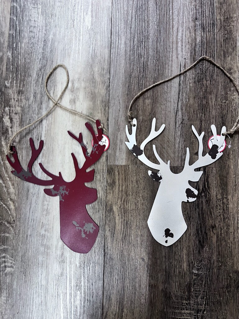10" Distressed Deer Hanger 10" Distressed Deer Hanger