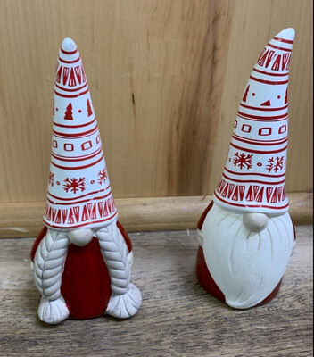 7" Ceramic Gnomes