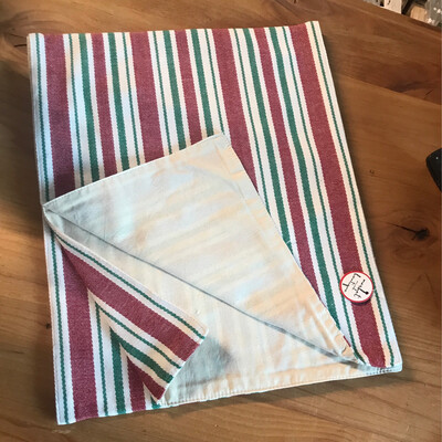 72" Red Green & White Runner 72" Red Green & White Runner