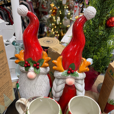 Ceramic Santa Gnomes