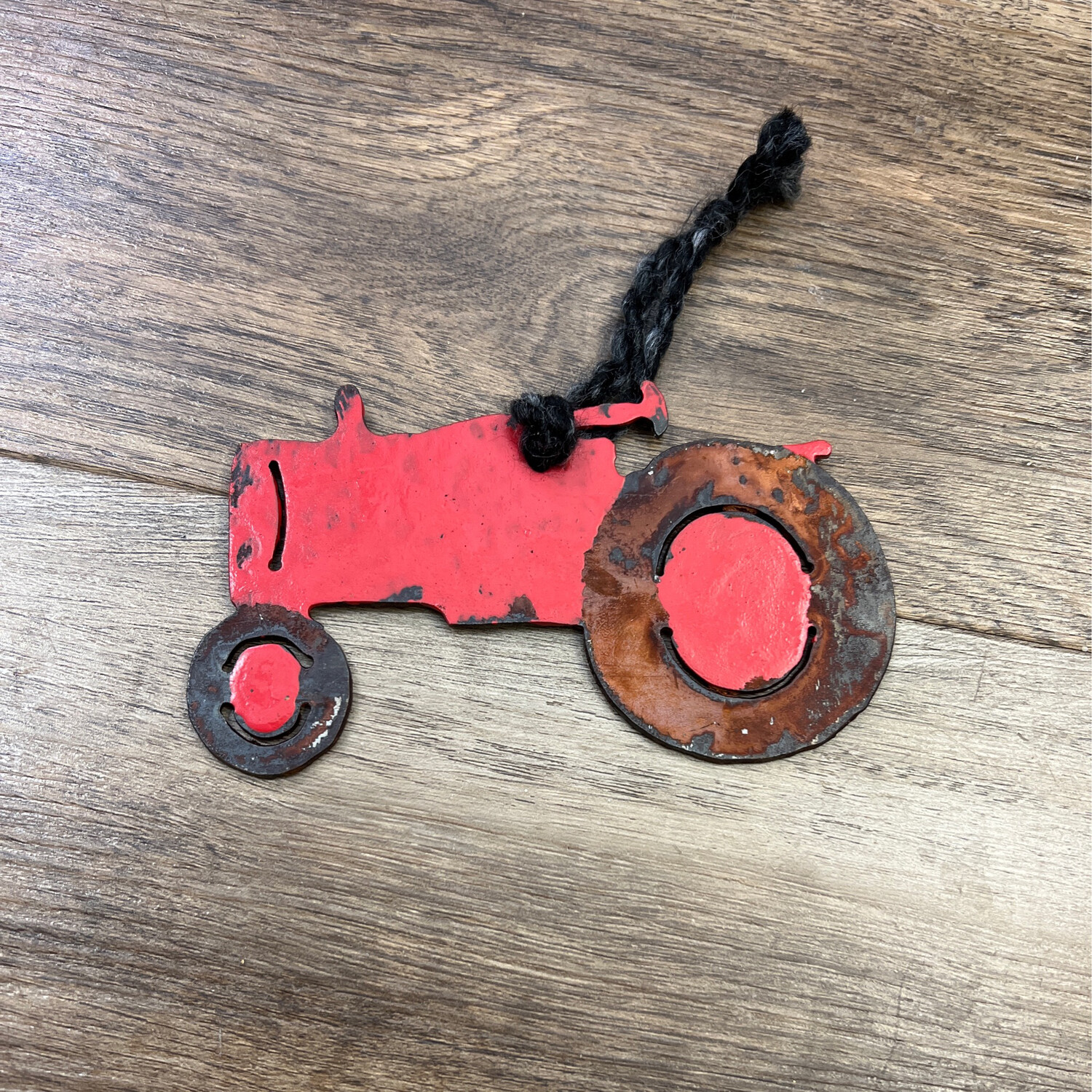 Rustic Metal Tractor Ornament