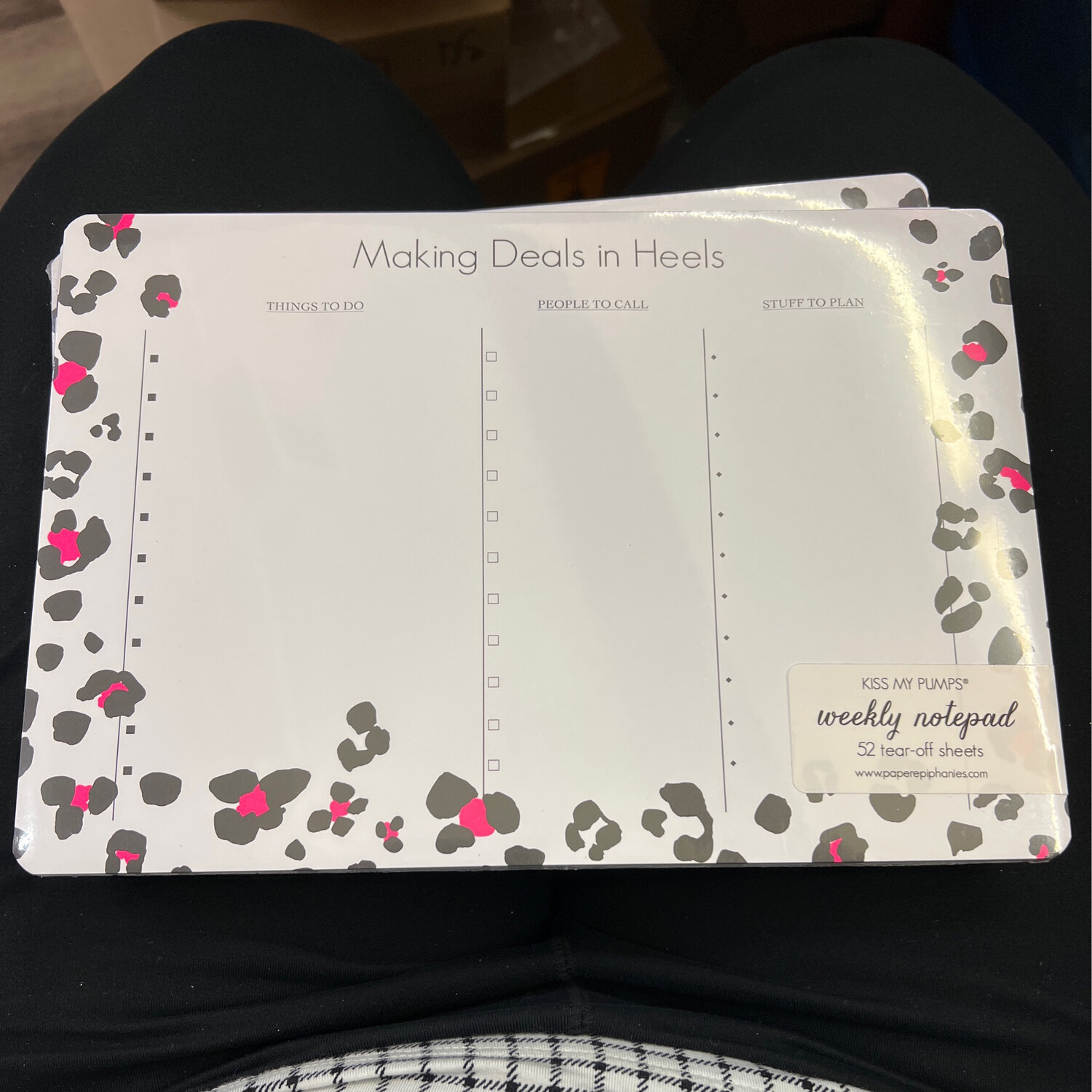 Desk Pad: Making Deals in Heels