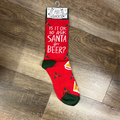 Ask Santa for Beer Socks
