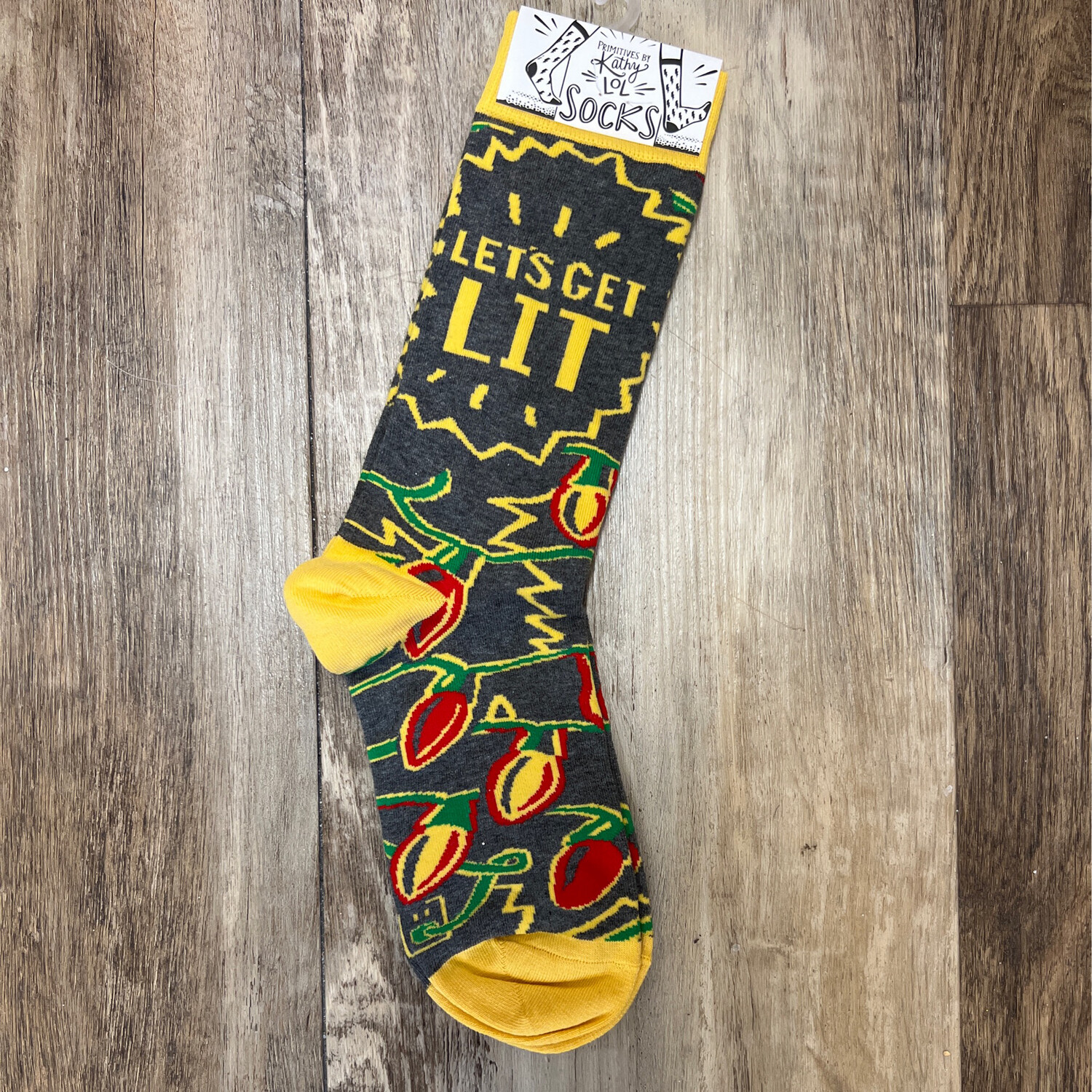 Let&#39;s Get Lit Socks