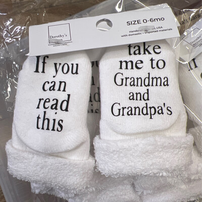 Baby Socks - Gma & Gpa's