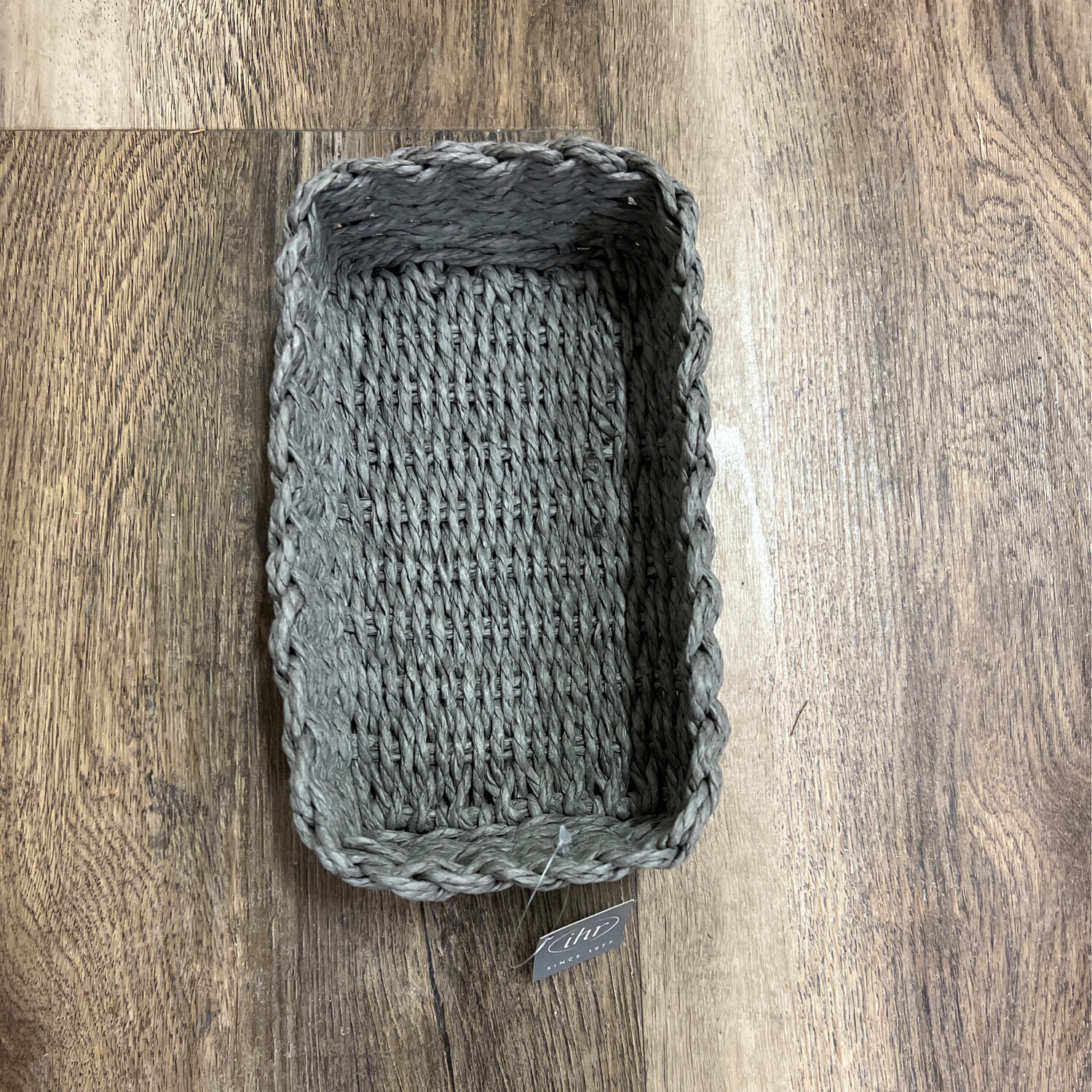 Silver Woven Guest Towel Caddy