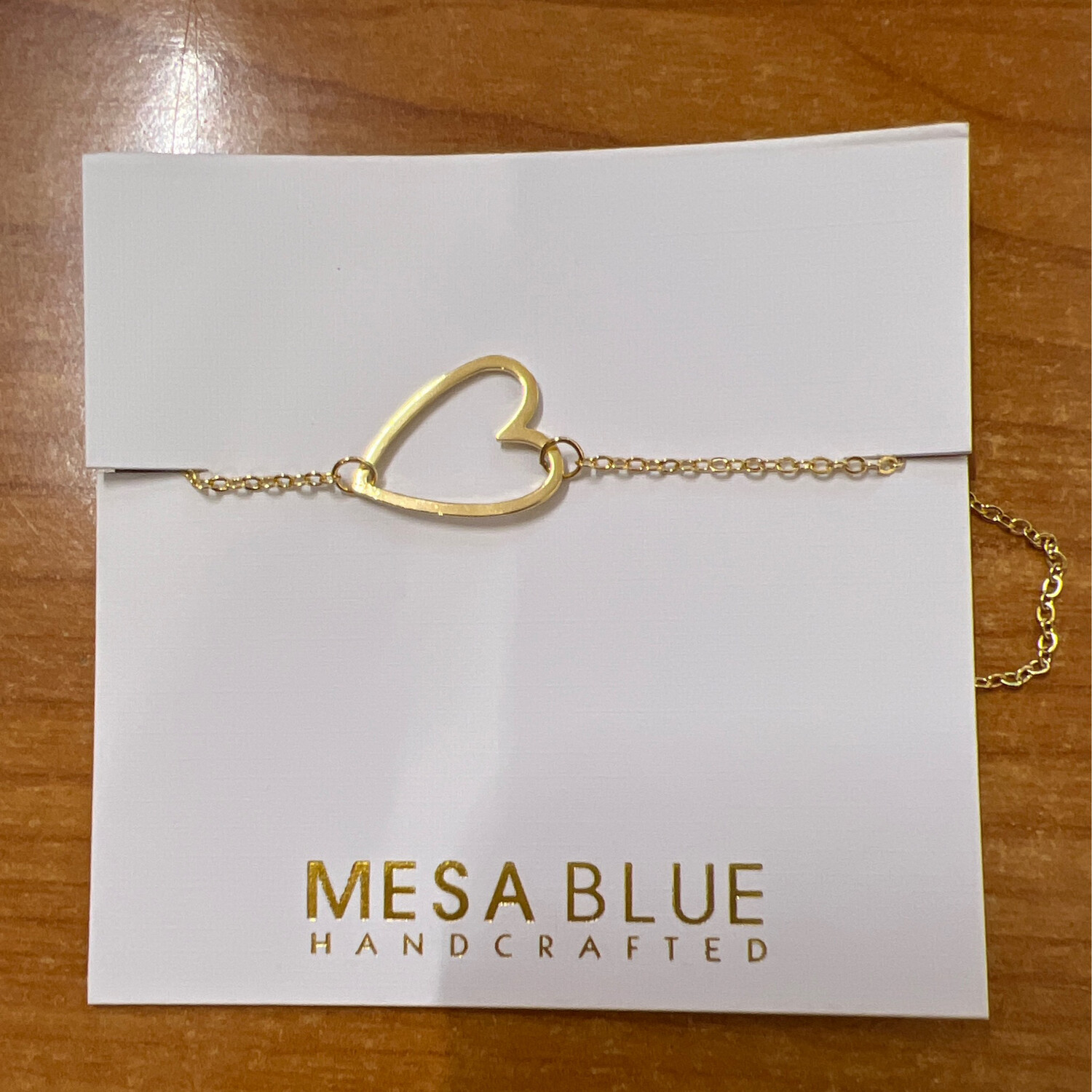 Mesa Blue Open Heart Bracelet