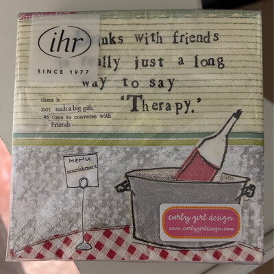 Wine Therapy Cocktail Napkins