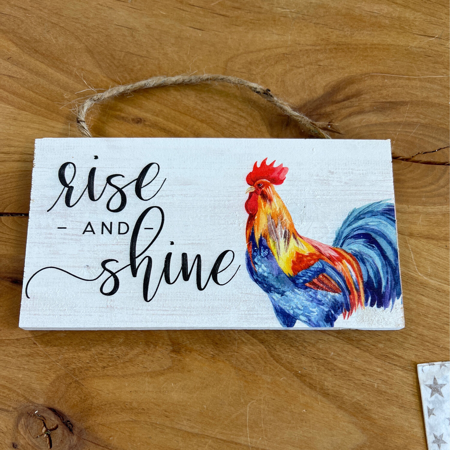 RIse & Shine Block Sign