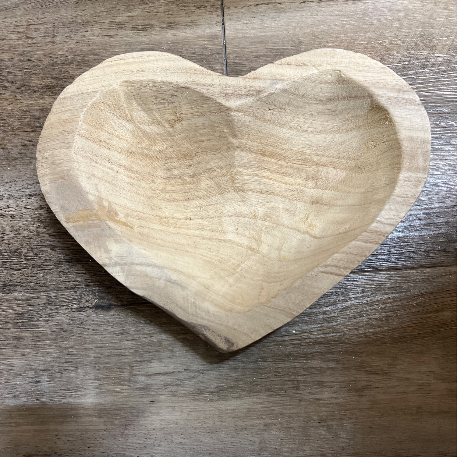Pawlonia Wood Heart Bowl