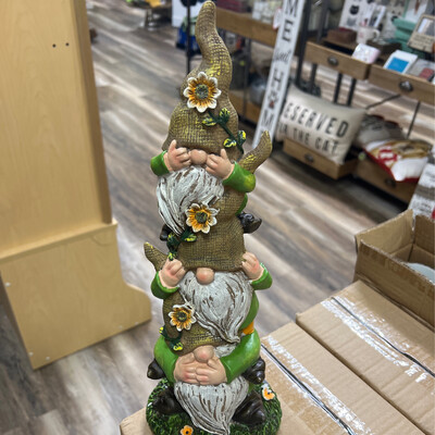 No Evil Stacked Green TShirt Gnomes