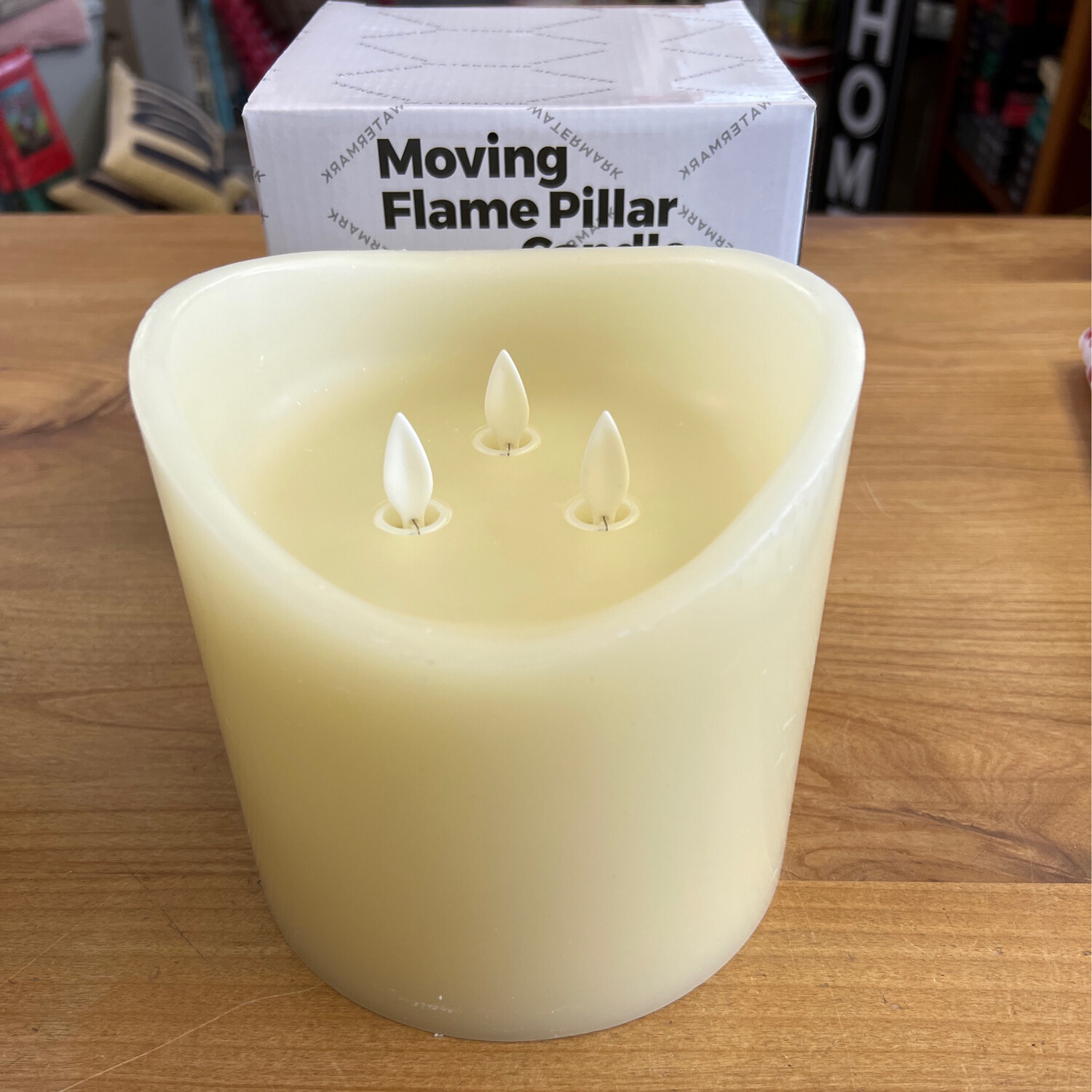 Moving Flame 3 WIck Flameless
