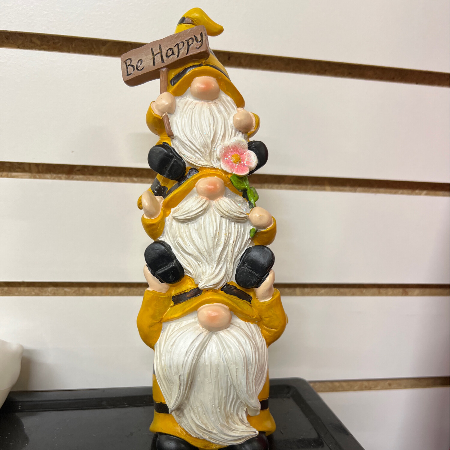 9" Stacked Bee Gnome Trio