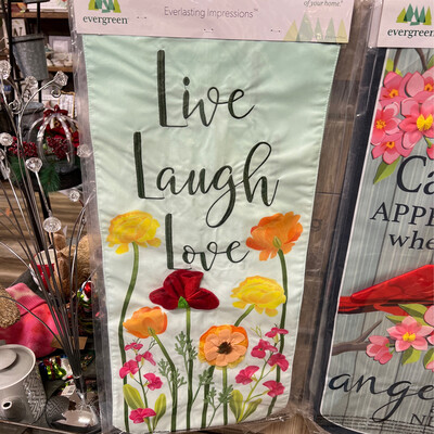 Live, Laugh, Love Long 3D Flag