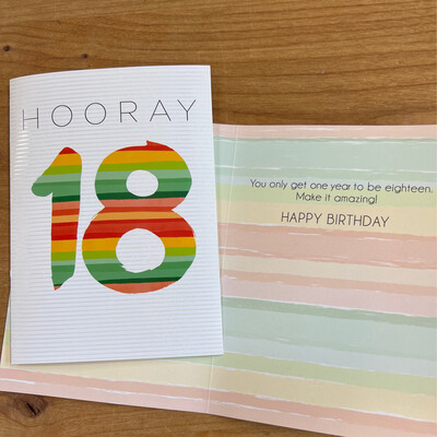 Hooray 18 Card Hooray 18 Card