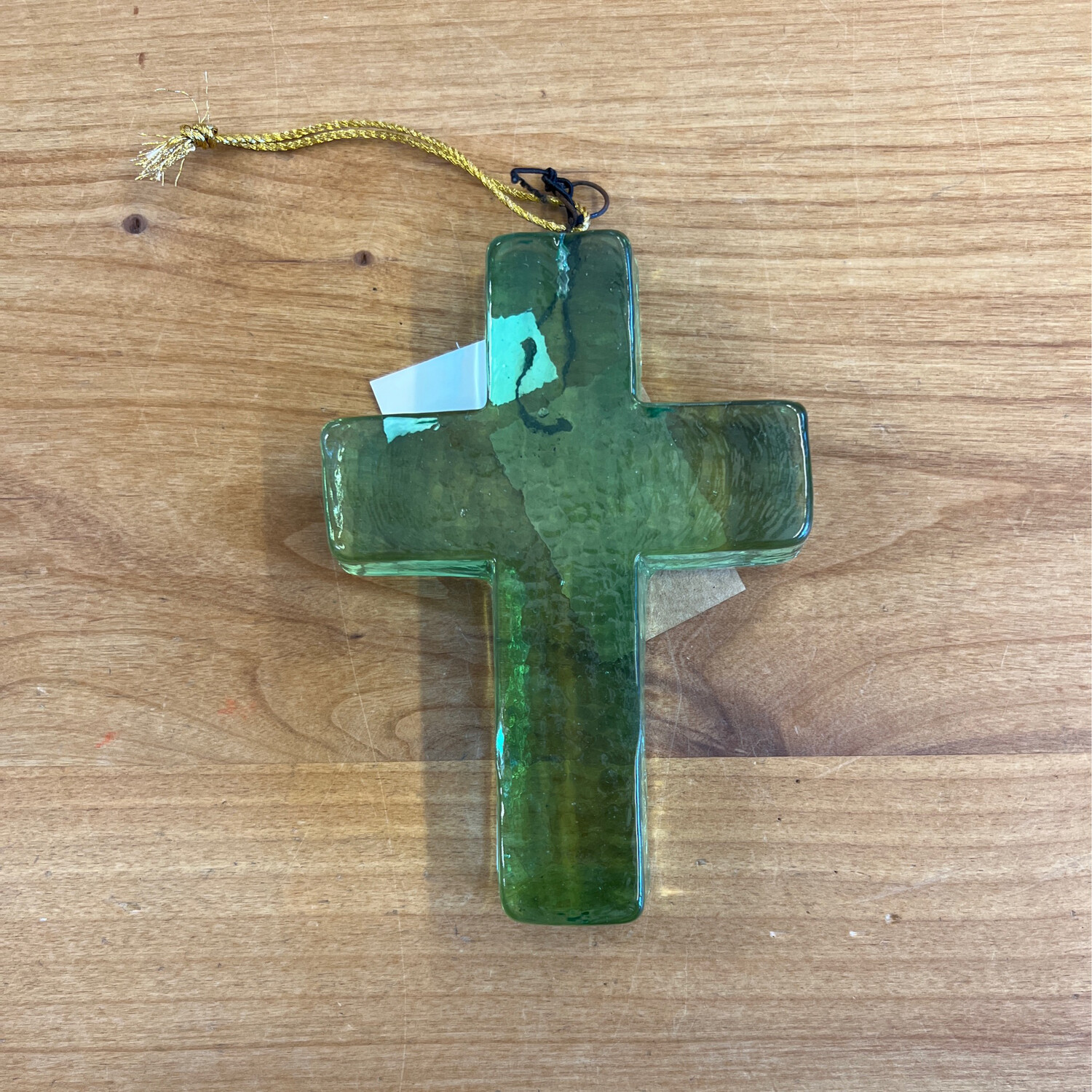 Recycled Green Glass Cross