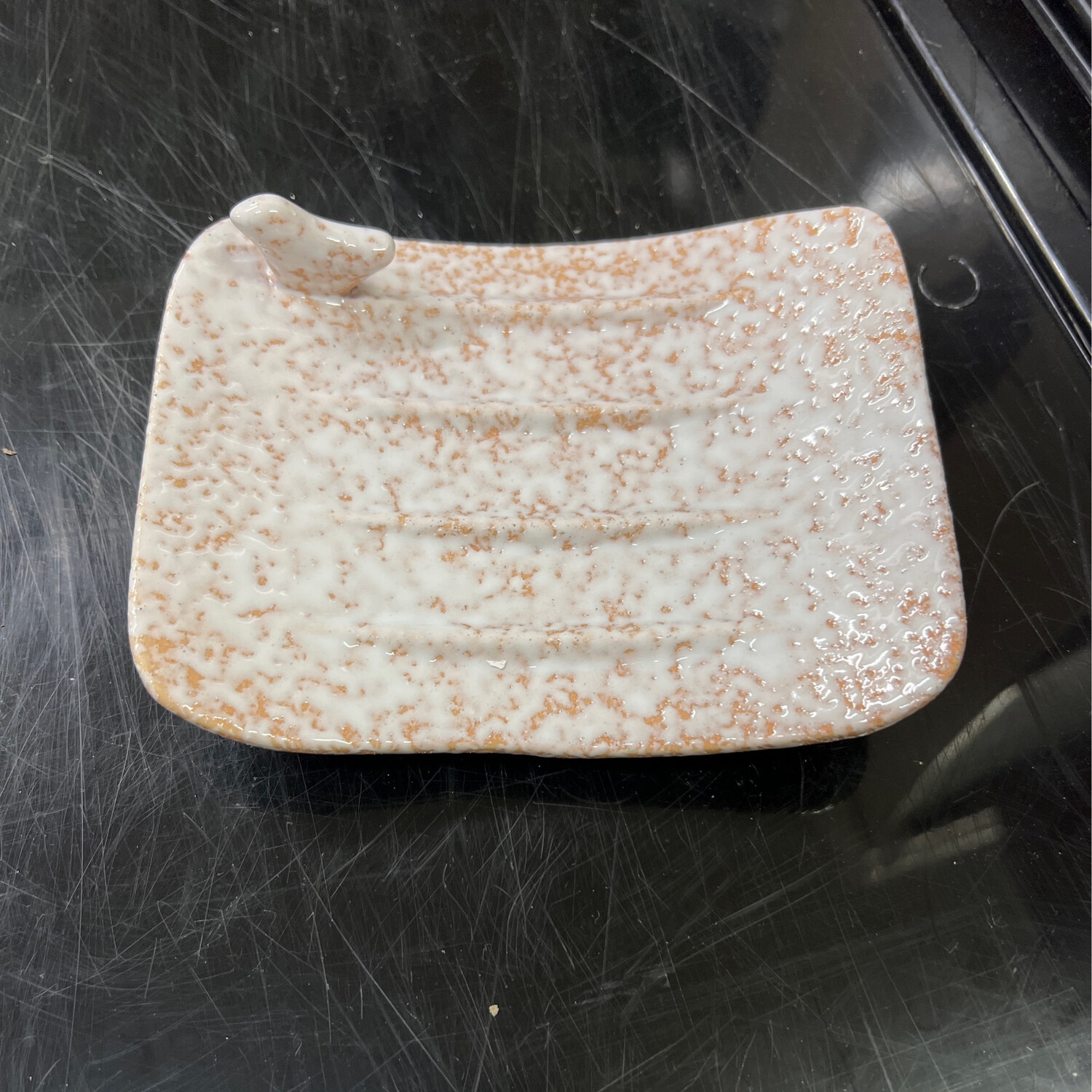 Stoneware Soap Dish w/Bird