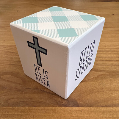 Mini Easter Cube Sign