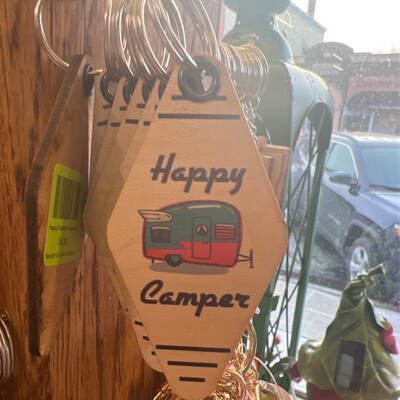 Happy Camper Keychain