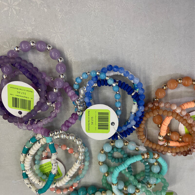 Set / 4 Bead Bracelets