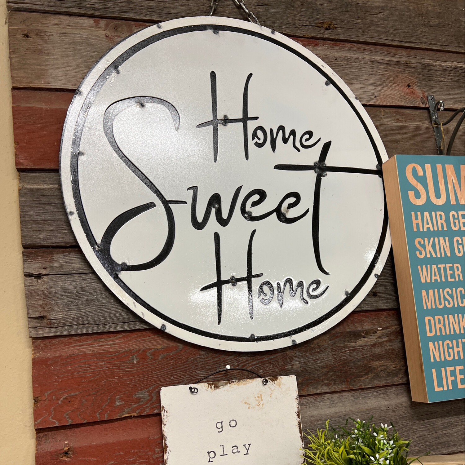 Home Sweet Home Round Sign