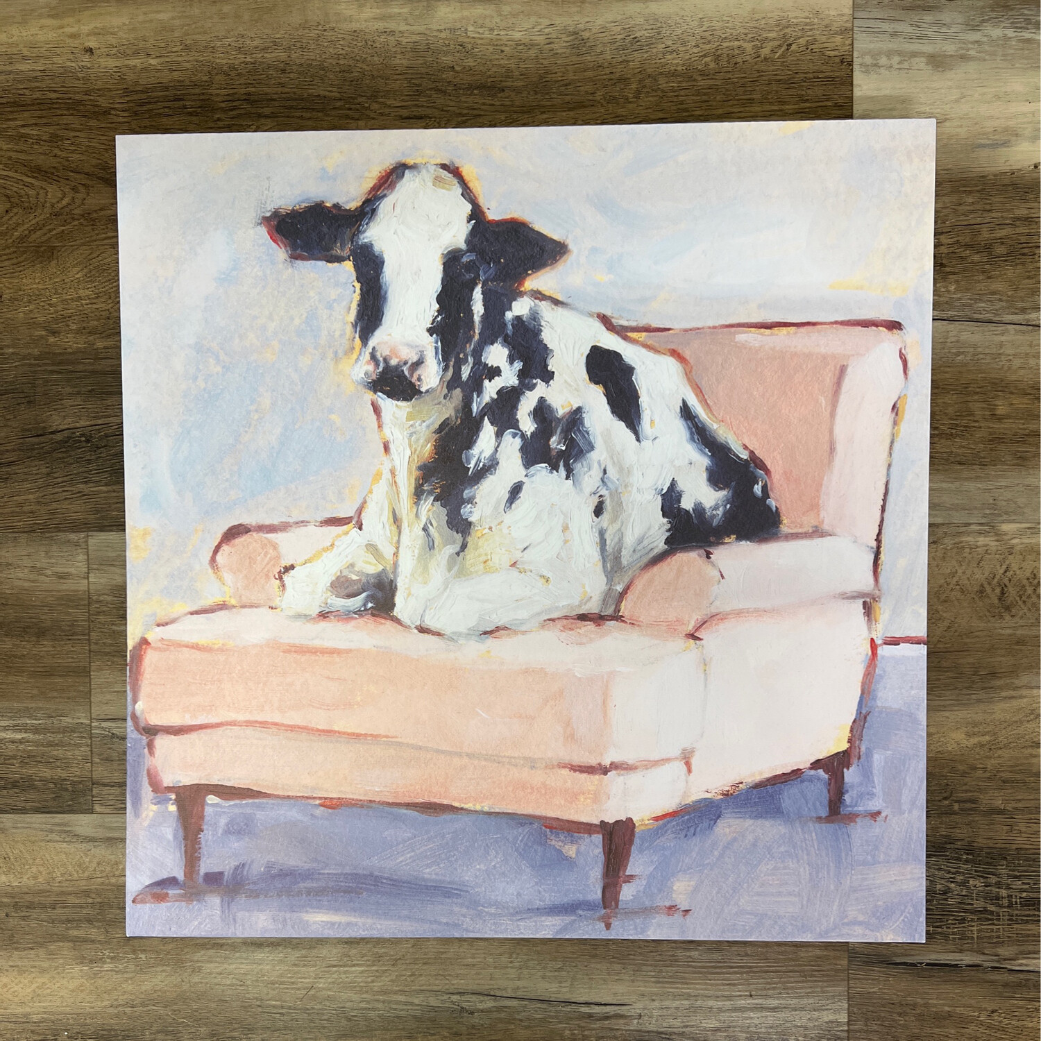 Mooooving In Cow Canvas