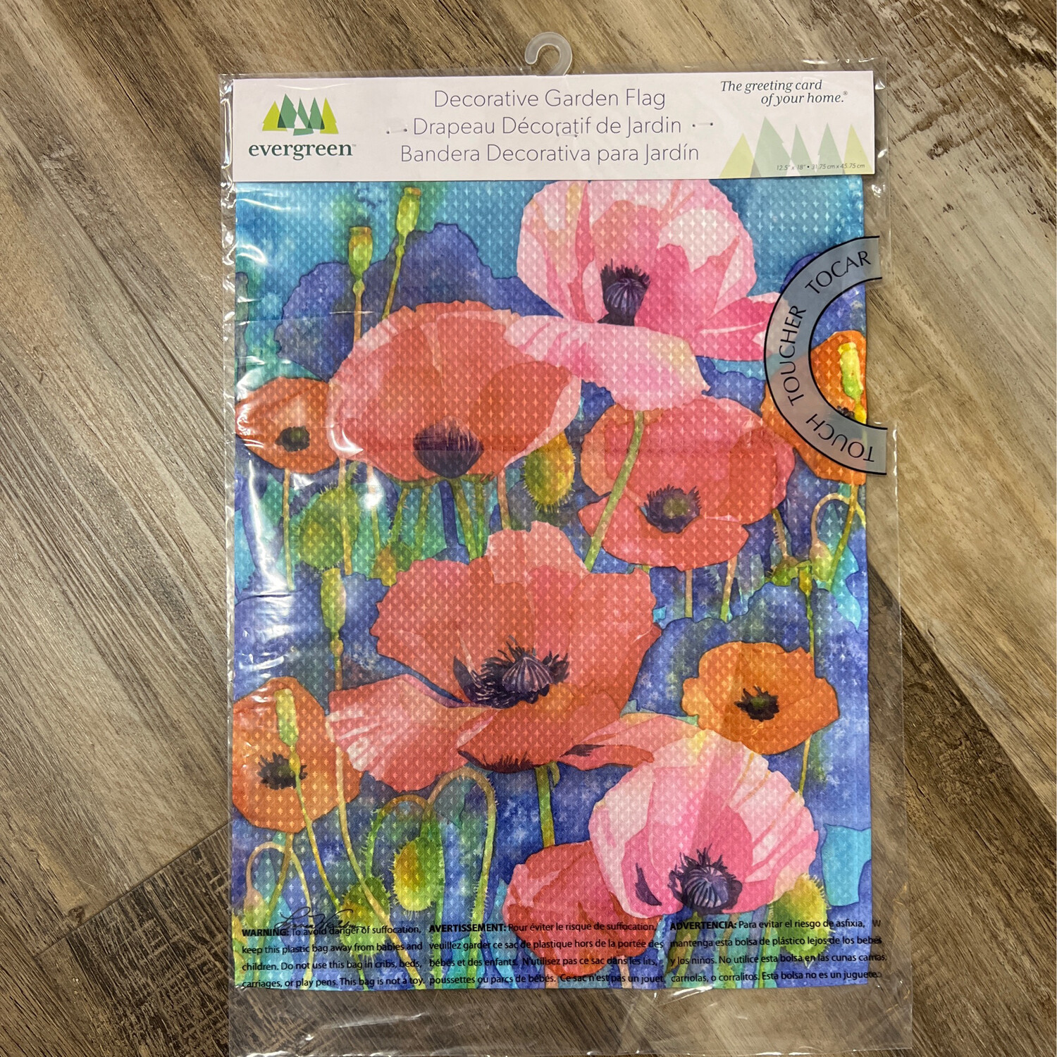 Painted Poppies Garden Flag