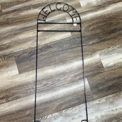 Welcome Arched Flag Stand