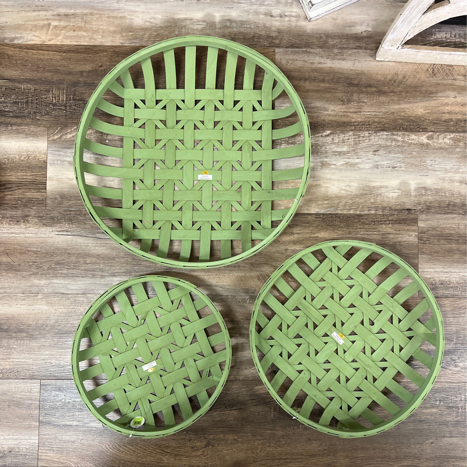 Green Round Baskets