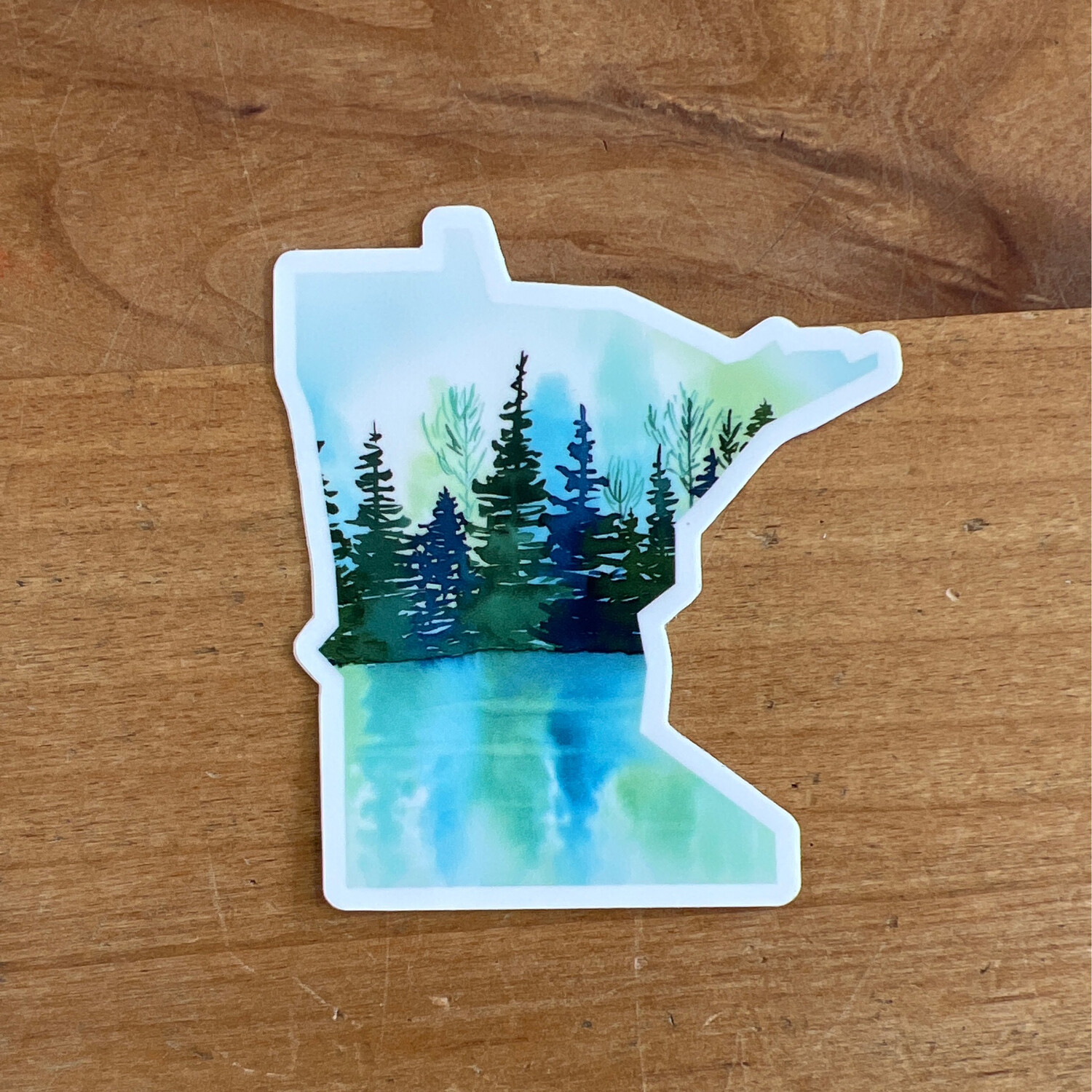 MN Lake Reflection Sticker