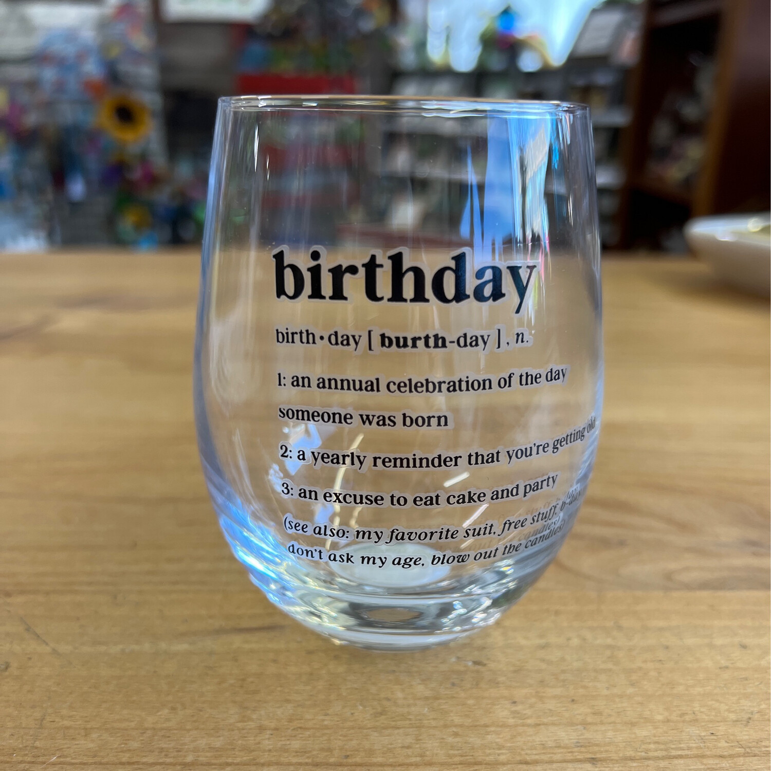 Birthday Wine Glass
