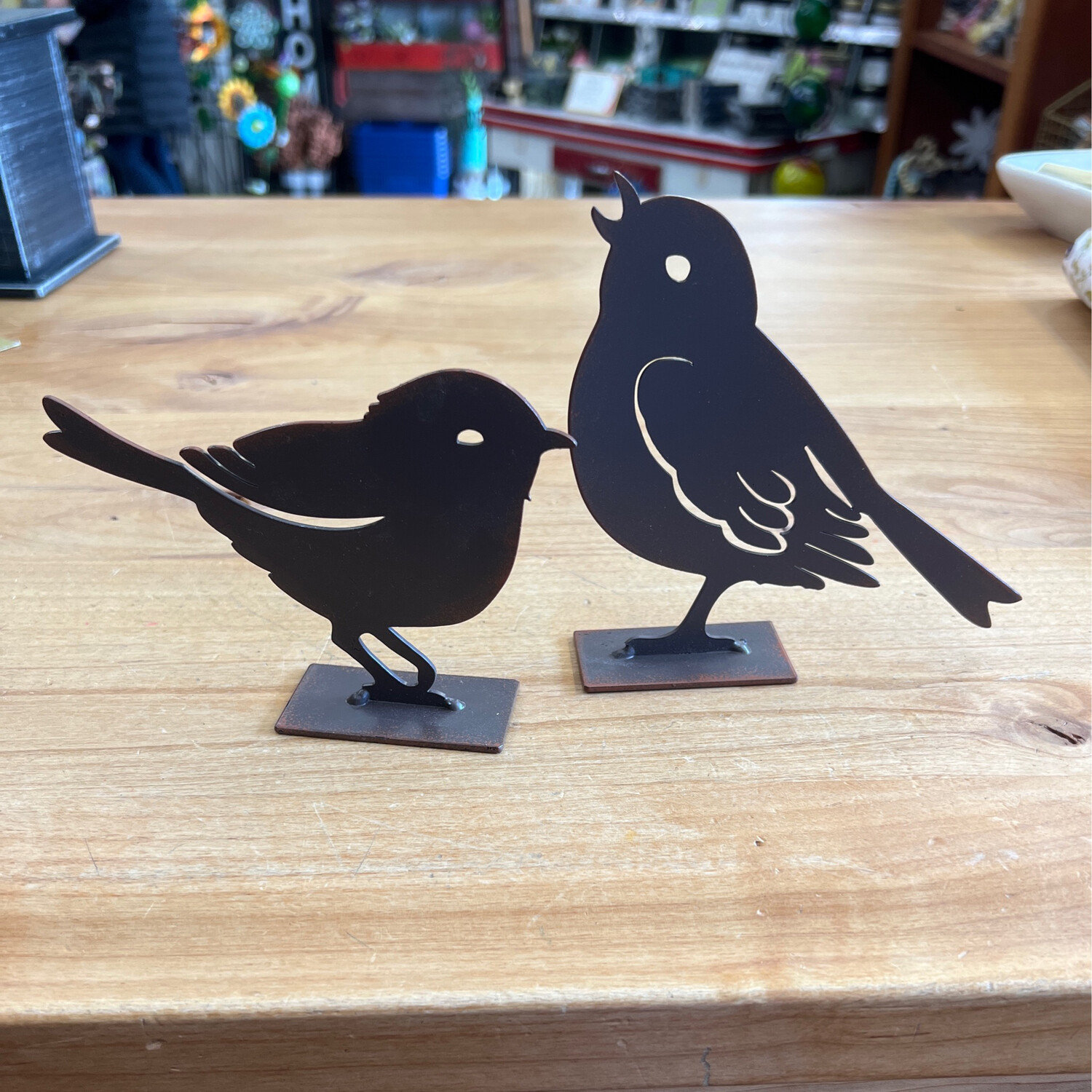 Metal Standing Birds