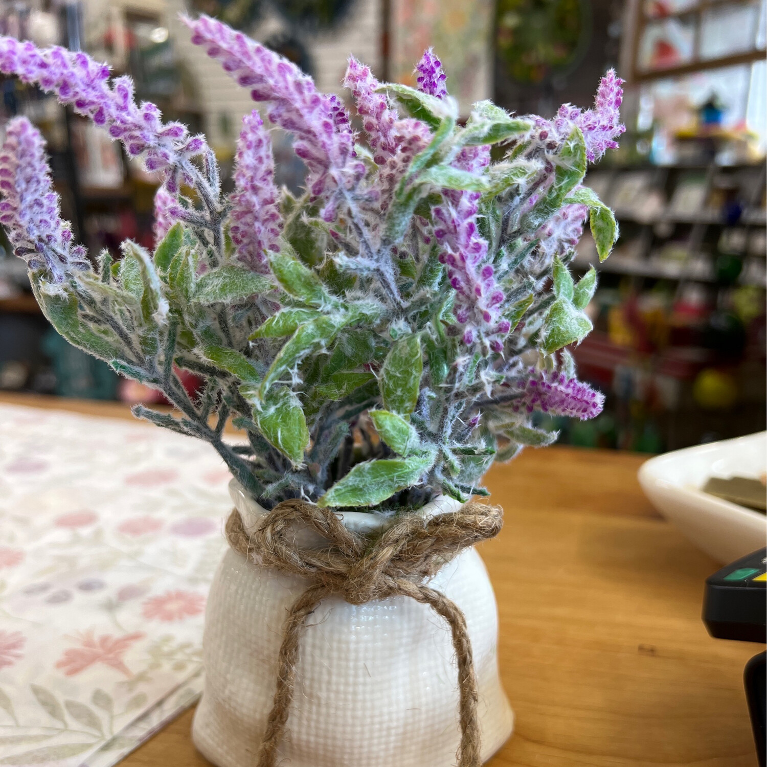 Lavender Floral Jar