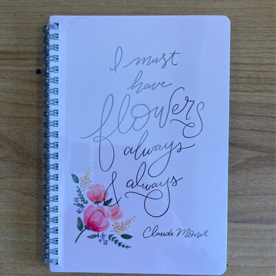 I Must Have Flowers Spiral Notebook